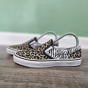 Vans Animal Mix (Cheetah & Zebra) Slip-On Shoes
